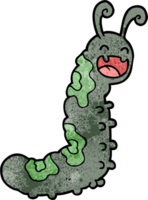 lustige Cartoon-Raupe png