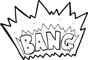 drawn black and white cartoon explosion png