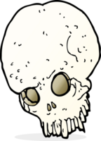 cartoon spooky skull png