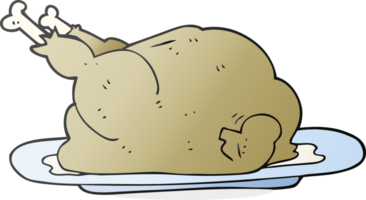 drawn cartoon cooked chicken png