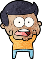 cartoon shocked man png