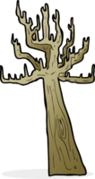 vieux, arbre nu, dessin animé png