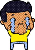 cartoon man crying png