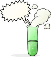 disegnato discorso bolla cartone animato scienza test tubo png