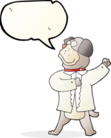 drawn speech bubble cartoon dog in shirt png