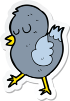 sticker of a cartoon bird png