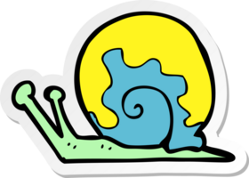 sticker of a cartoon snail png