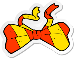 sticker of a cartoon bow tie png