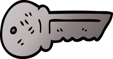 cartoon doodle metalen sleutel png