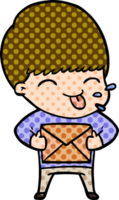 niño feliz de dibujos animados png