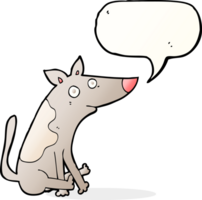 perro de dibujos animados con burbujas de discurso png