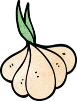 dessin animé doodle germination de l'ail png