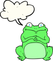 drawn comic book speech bubble cartoon funny frog png