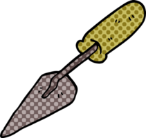 cartoon doodle trowel png