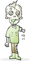 desenhado desenho animado zumbi png