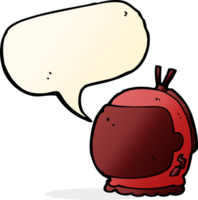 cartoon astronaut helmet with speech bubble png