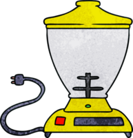 hand drawn textured cartoon doodle of a food blender png