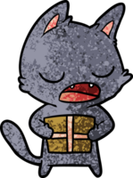 desenho de gato falante png