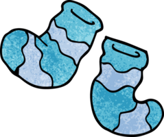 cartoon doodle socks png