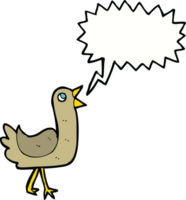 cartoon bird with speech bubble png