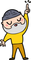 cartoon man with beard png