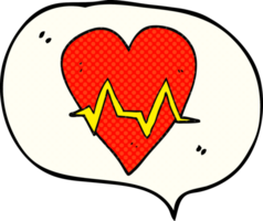 drawn comic book speech bubble cartoon heart rate pulse symbol png