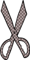 cartoon doodle sewing scissors png