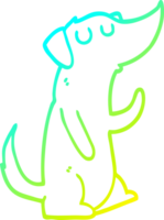 verkoudheid helling lijn tekening van een tekenfilm hond png