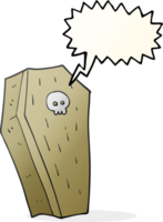 drawn speech bubble cartoon spooky coffin png