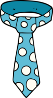cartoon doodle patterned tie png