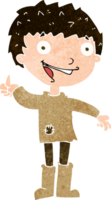 cartoon excited boy png