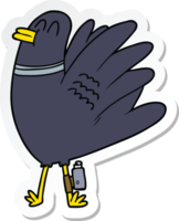 sticker of a cartoon bird png