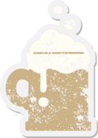 pint van ale grunge sticker png