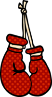 cartoon doodle boxing gloves png