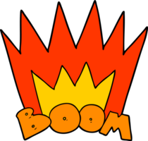 cartoon boom sign png