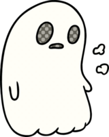 cartoon illustration of a kawaii cute ghost png