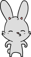 curioso coniglietto cartone animato png