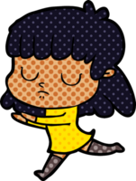 cartoon indifferent woman png