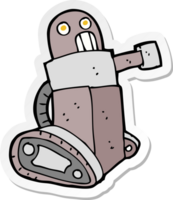 sticker of a cartoon tank robot png