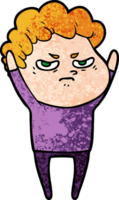 cartoon angry man png