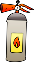 gradient shaded quirky cartoon fire extinguisher png