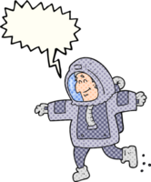 drawn comic book speech bubble cartoon astronaut png