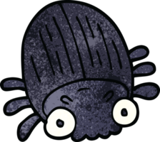 cartoon doodle huge beetle png