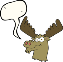 drawn speech bubble cartoon moose png