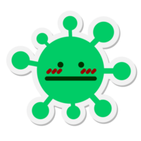 embarrassed and confused virus sticker png