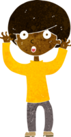 Cartoon erschrockener Junge png