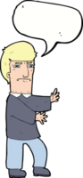 cartoon grumpy man with speech bubble png