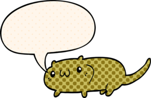 cartoon cat with speech bubble in comic book style png