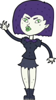 dessin animé jolie fille vampire png