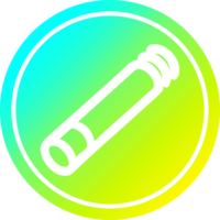 lit sigaret circulaire icoon met koel helling af hebben png